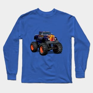 Cartoon Monster Truck Long Sleeve T-Shirt